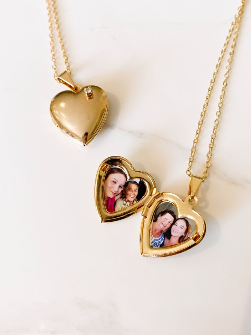 Relicário Coração Personalizado Ouro 18k