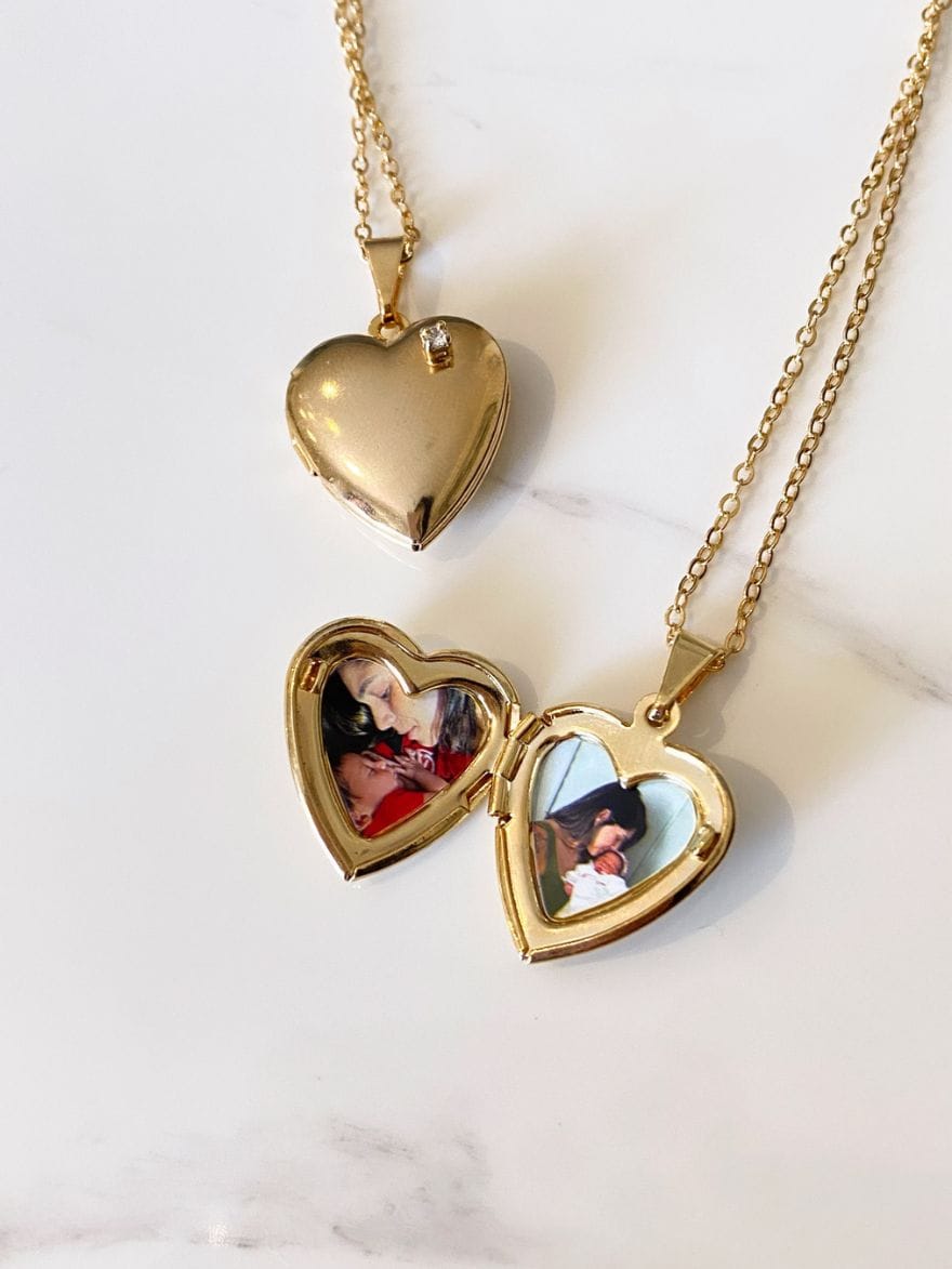 Relicário Coração Personalizado Ouro 18k