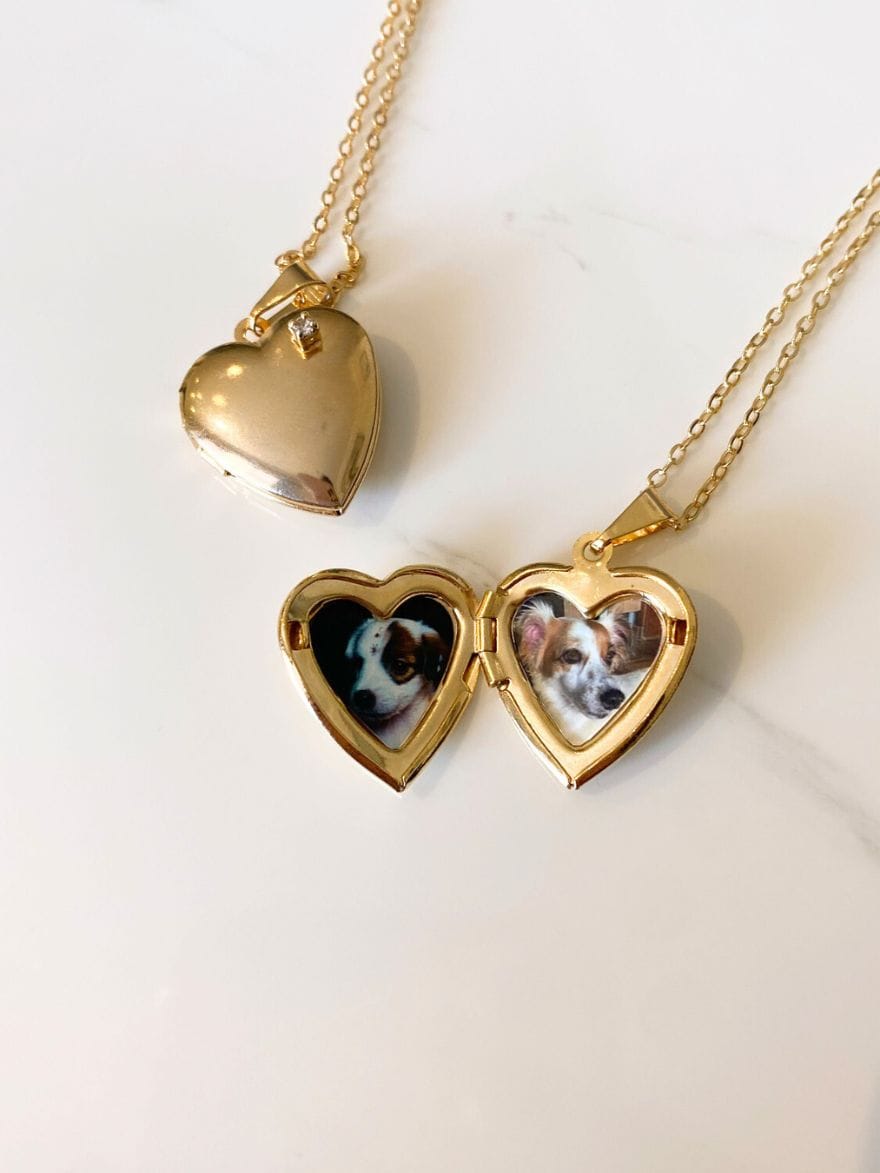 Relicário Coração Personalizado Ouro 18k