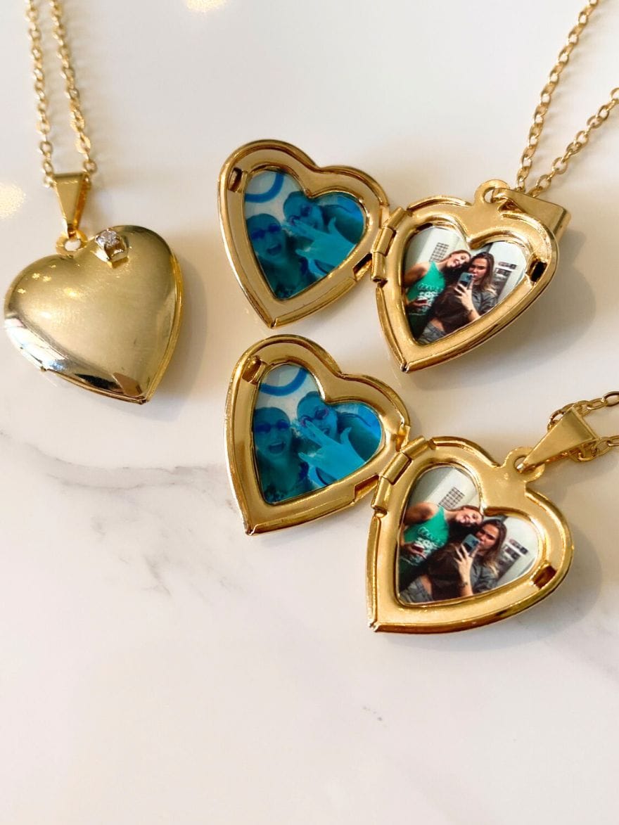 Relicário Coração Personalizado Ouro 18k