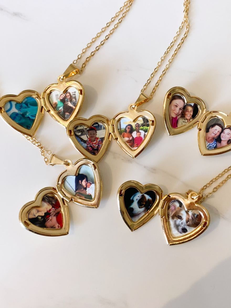 Relicário Coração Personalizado Ouro 18k