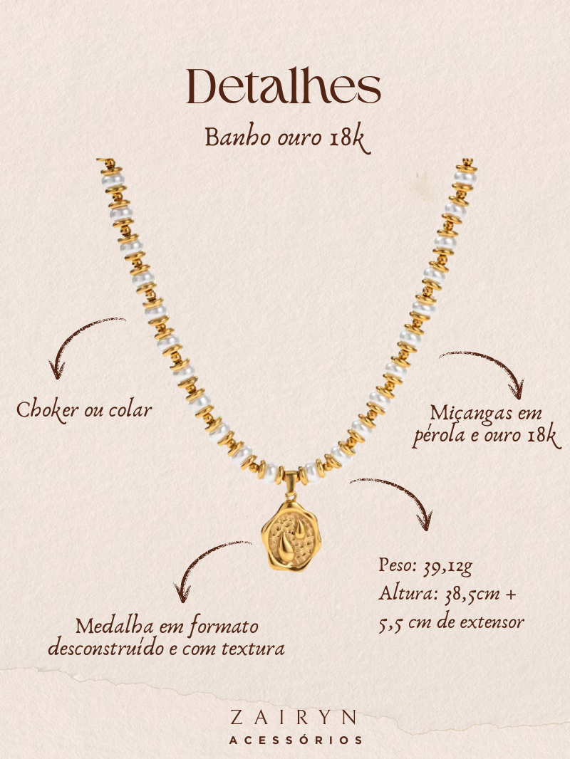 Colar Gabi Ouro 18k